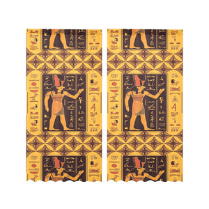 Egypt Hieroglyphics Pattern Print Design 05 Gauze Curtain