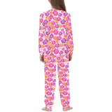 Hibiscus Pattern Print Design 01 Kids' Boys' Girls' All Over Print Pajama Set
