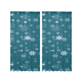 Snowflake pattern dark background Gauze Curtain