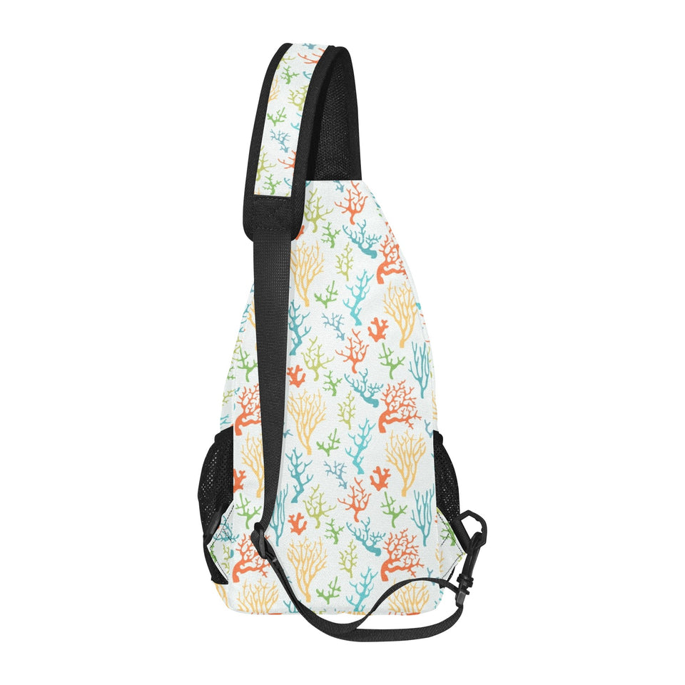 Coral Reef Pattern Print Design 02 All Over Print Chest Bag