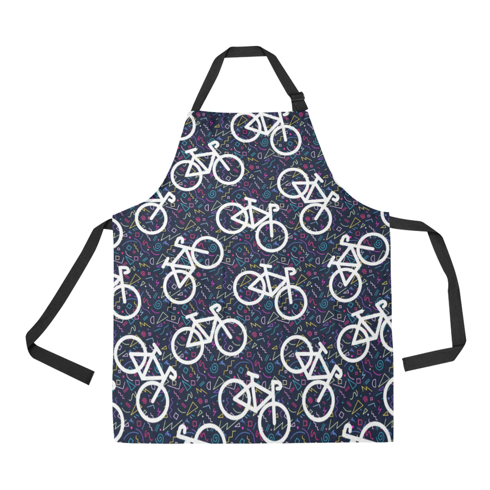 Bicycle Pattern Print Design 03 All Over Print Adjustable Apron