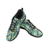 Colorful parrot exotic flower leaves Men's Sneaker Shoes