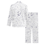 Math Pattern Print Design 03 Men's Long Pajama Set