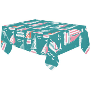 Cute sailboat pattern Tablecloth