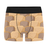 Bread Toast Pattern Print Design 04 Men's All Over Print Boxer Briefs Men's Underwear