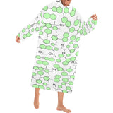 Chemistry Periodic Table Pattern Print Design 03 Blanket Robe with Sleeves