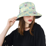 French bulldog hawaii blackground Unisex Bucket Hat