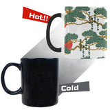 Bonsai red sun japanese pattern Morphing Mug Heat Changing Mug