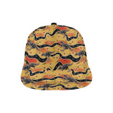 Kangaroo Australian aboriginal art pattern All Over Print Snapback Cap