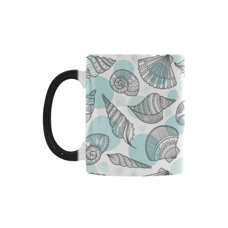 Shell polynesian tribal Morphing Mug Heat Changing Mug
