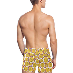 Passion fruits slice pattern Men's Swimming Trunks