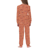 Brick Printed Pattern Print Design 03 Kids' Boys' Girls' All Over Print Pajama Set