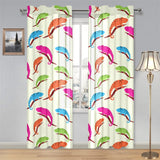 Colorful Chameleon lizard pattern Gauze Curtain