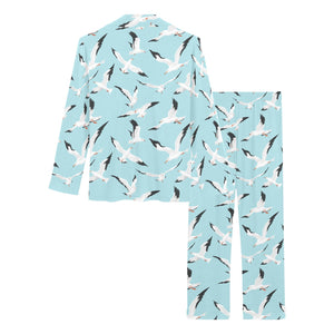 Seagull Pattern Print Design 01 Women's Long Pajama Set
