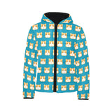 Guinea Pig Pattern Print Design 03 Kids' Boys' Girls' Padded Hooded Jacket