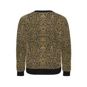 Snake skin pattern Men's Crew Neck Sweatshirt