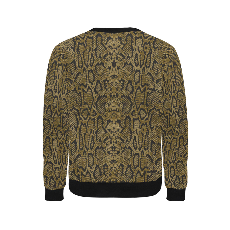 Snake skin pattern Men's Crew Neck Sweatshirt