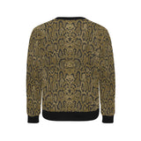 Snake skin pattern Men's Crew Neck Sweatshirt