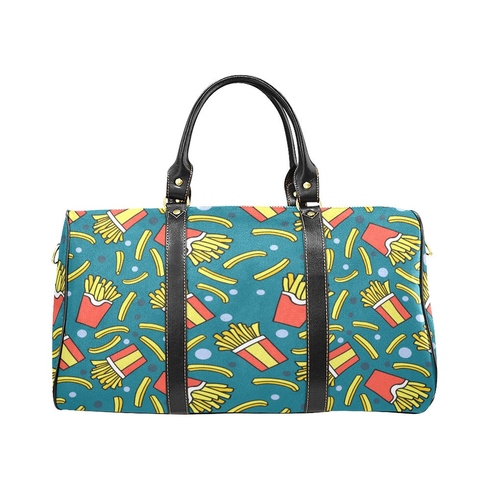 French fries red paper box pattern Travel Bag
