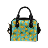 Banana Palm Leaves pattern background Shoulder Handbag