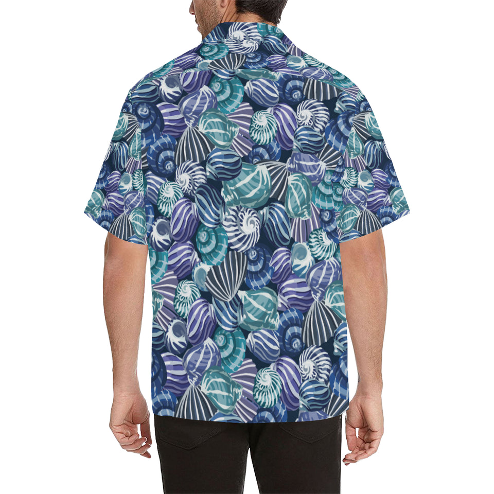 Shell design pattern Men's All Over Print Hawaiian Shirt