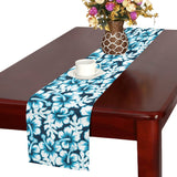 Hibiscus Pattern Print Design 04 Table Runner