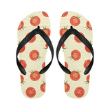 Tomato dot background Unisex Flip Flops