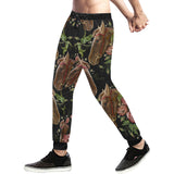 Horse head wild roses pattern Unisex Casual Sweatpants