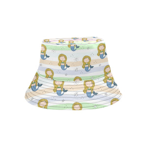 Cute hand drawn mermaid Unisex Bucket Hat