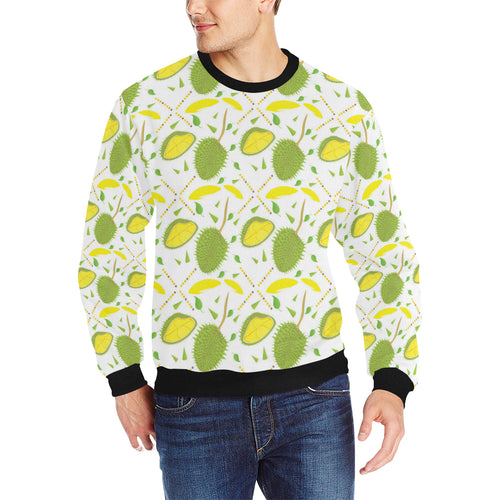 Durian pattern background Men's Crew Neck Sweatshirt