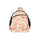 Fire flame watercolor pattern All Over Print Chest Bag