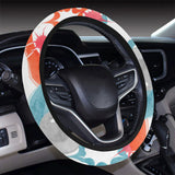 Watercolor bowling pattern Car Steering Wheel Cover