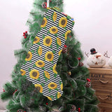 sunflowers ribbon background Christmas Stocking