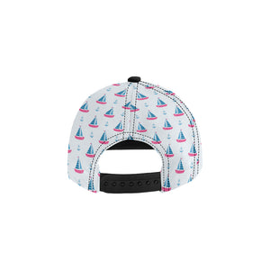 Sailboat anchor pattern All Over Print Snapback Cap