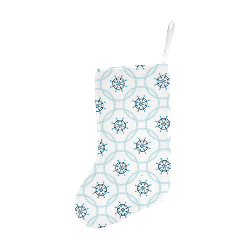 nautical steering wheel chain Christmas Stocking