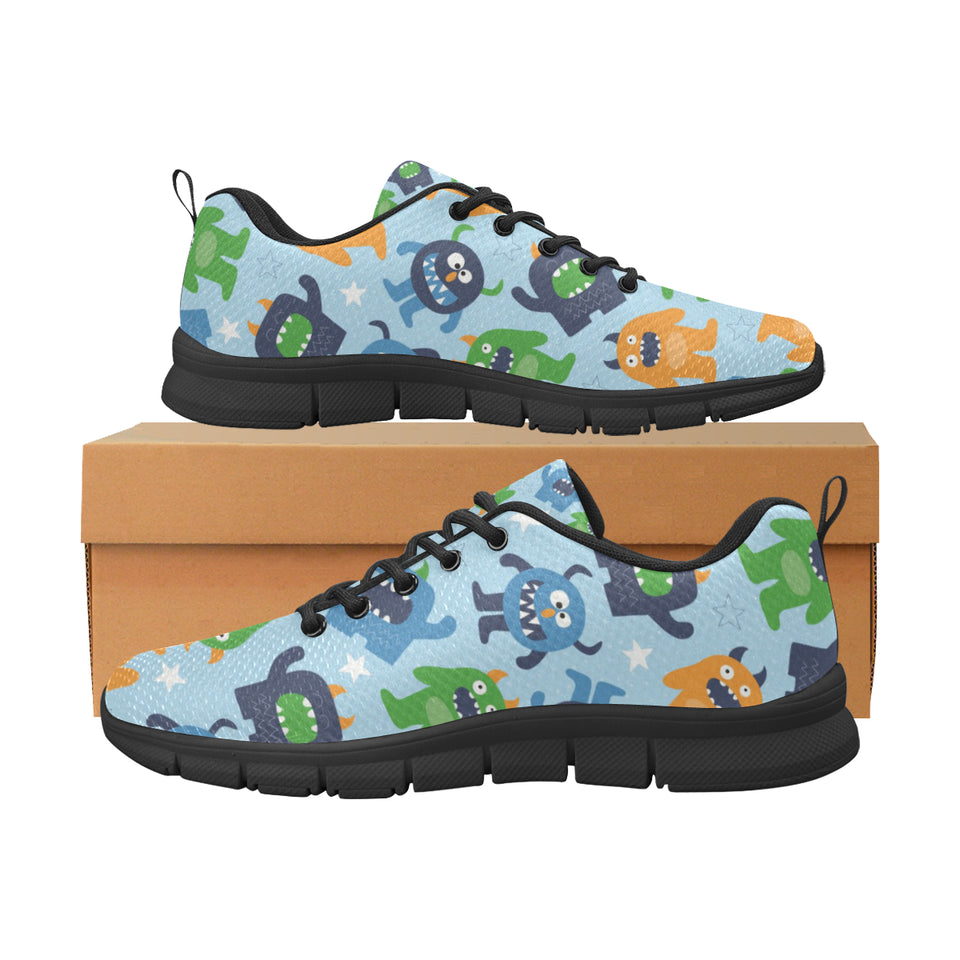 Alien Pattern Print Design 04 Men's Breathable Sneakers ( Model 055)