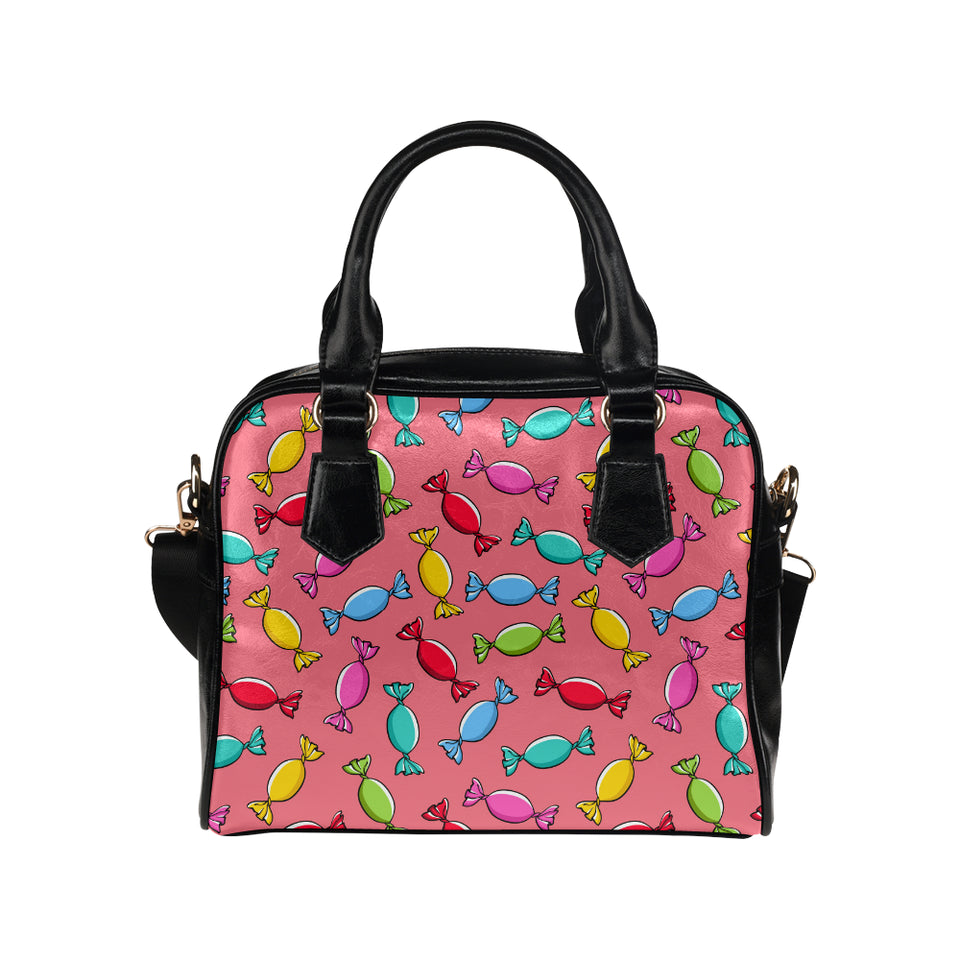 Colorful wrapped candy pattern Shoulder Handbag