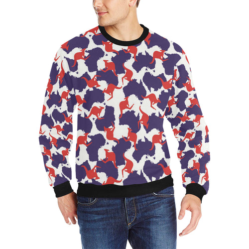 Kangaroo Australian pattern Men's Crew Neck Sweatshirt