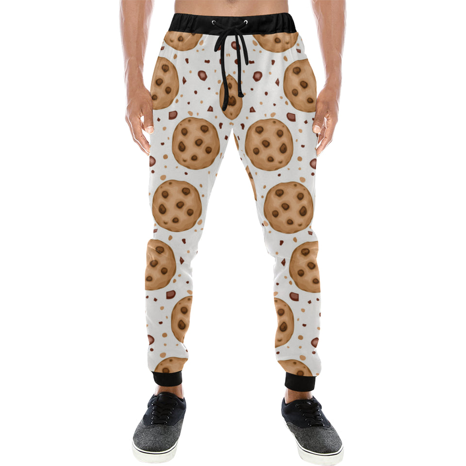 chocolate chip cookie pattern Unisex Casual Sweatpants