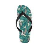Koi Fish Carp Fish lotus pattern Unisex Flip Flops