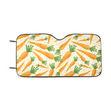 Carrot Pattern Print Design 01 Car Sun Shade