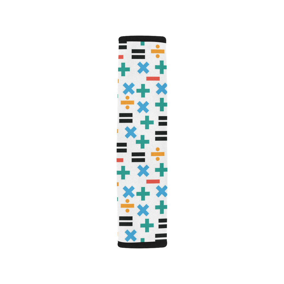 Math Pattern Print Design 05 Car Seat Belt Cover