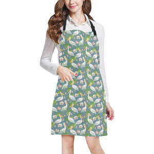 Pelican Pattern Print Design 04 All Over Print Adjustable Apron