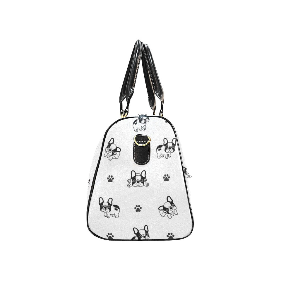 Cute french bulldog paw pattern Travel Bag