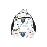 Cute sleeping sheep moon cloud pattern All Over Print Chest Bag