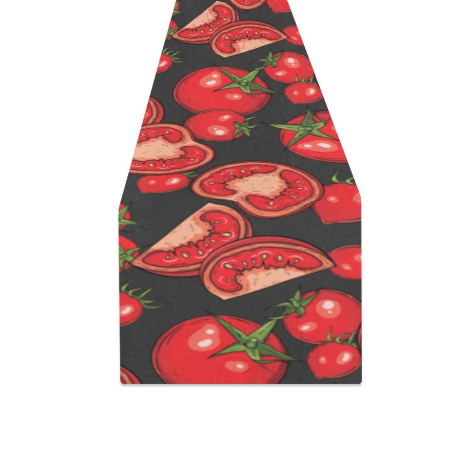 Tomato black background Table Runner