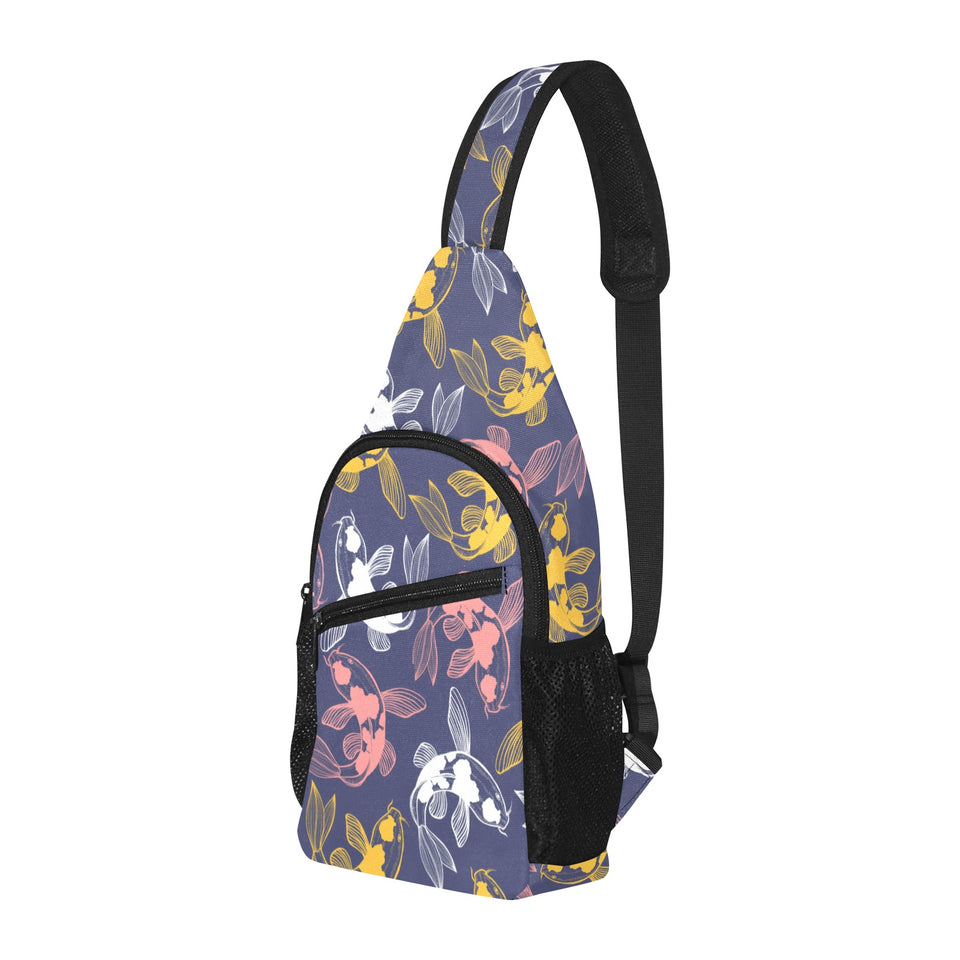 Koi Fish Carp Fish pattern All Over Print Chest Bag