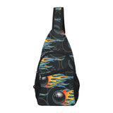 Bowling balls flame pattern All Over Print Chest Bag