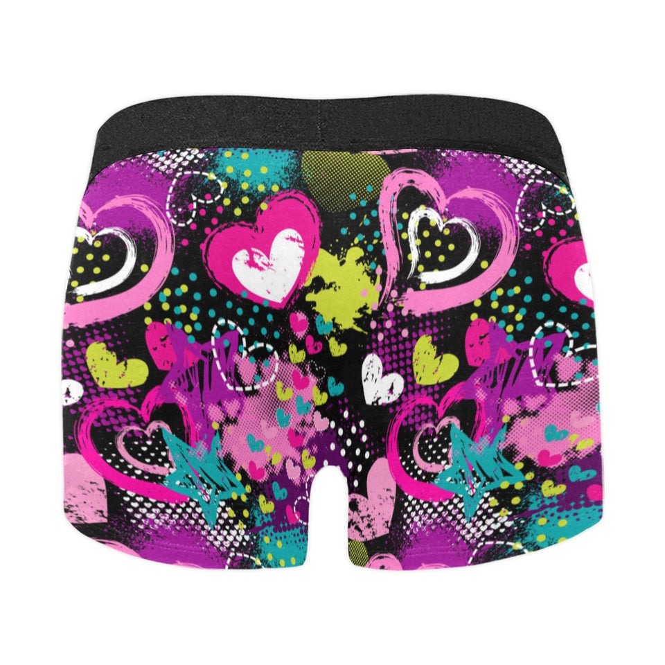 heart dot wave star creative design pattern Men's All Over Print Boxer Briefs Men's Underwear