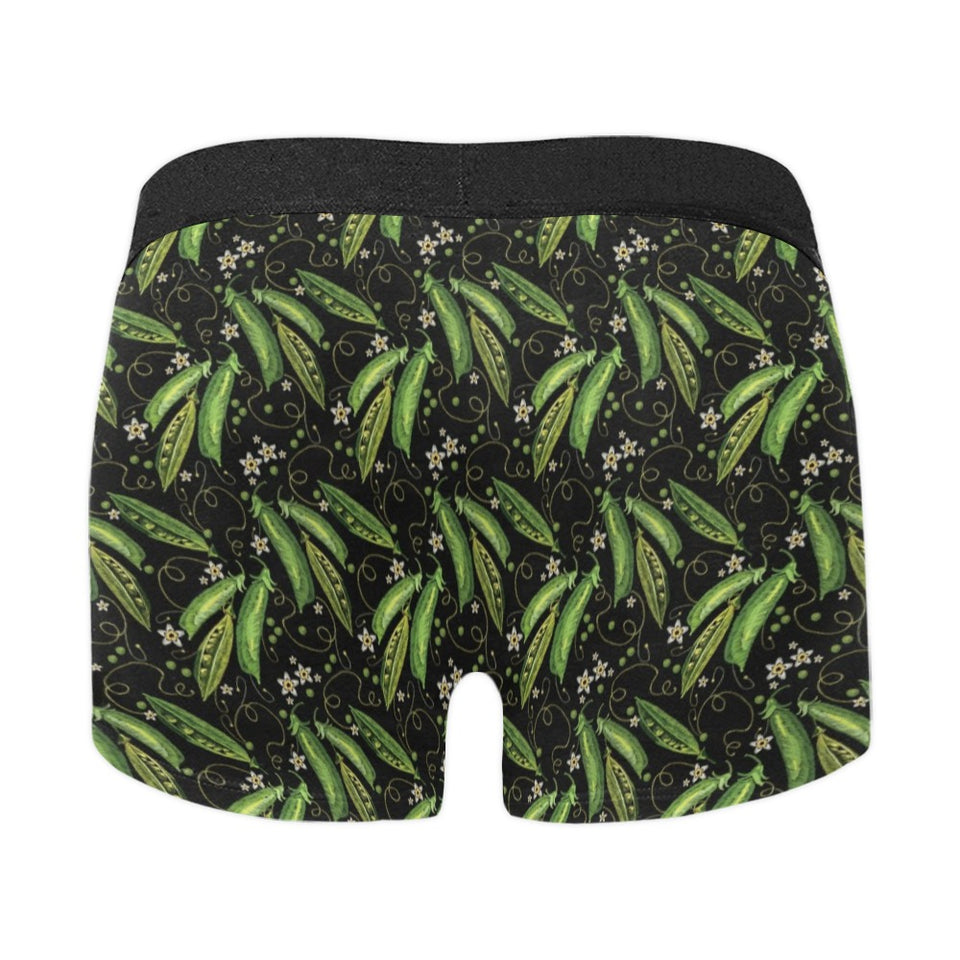 Green Peas Pattern Print Design 02 Men's All Over Print Boxer Briefs Men's Underwear